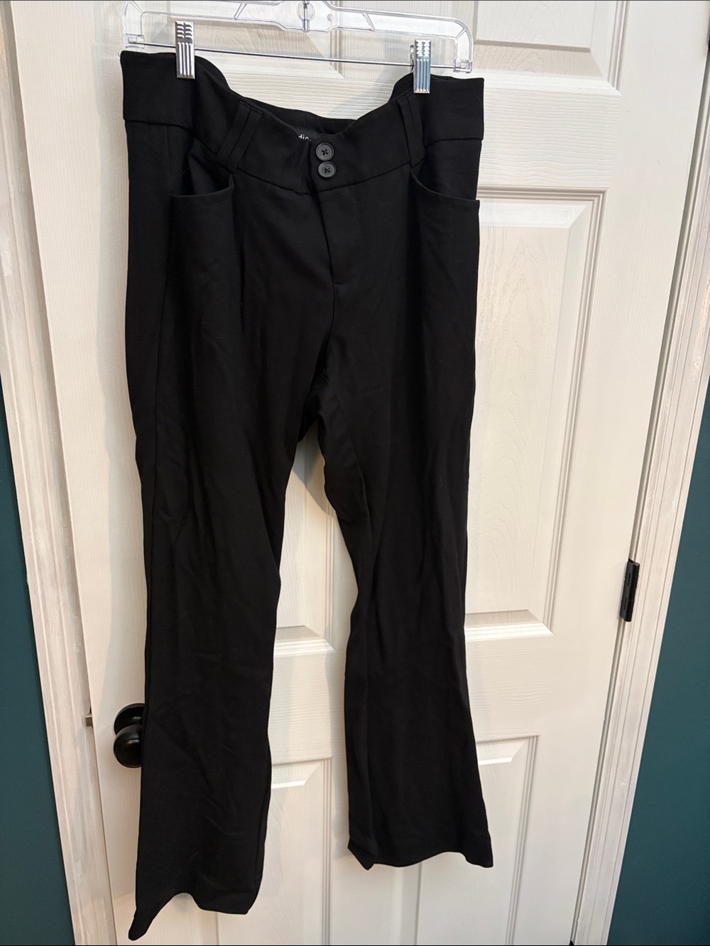 torrid Black High-Rise Flare Pull-On Pants